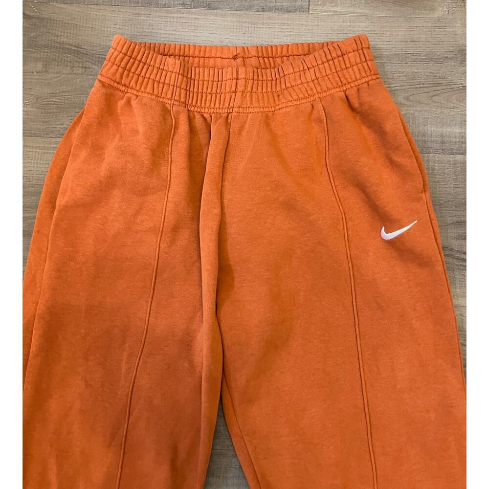 Nike Burnt Orange High Waist Sweat Pants - Picture 2 of 4